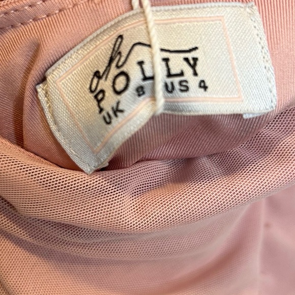 Oh Polly Iolanda Backless Ruffle Detailing Mini Dress in Mauve Pink - Picture 12 of 13